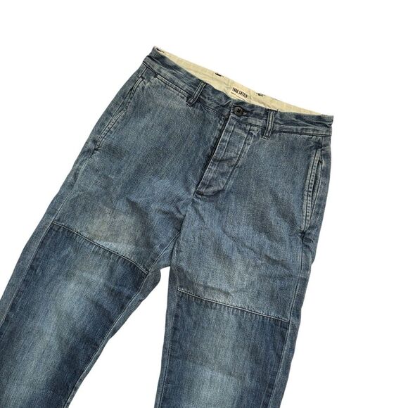 Todd Snyder Selvedge Jeans 28 Blue Dark Wash Japanese Denim Double Knee Slim Fit - Picture 3 of 8